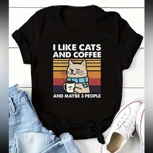 XL Black- Cat TSHIRT